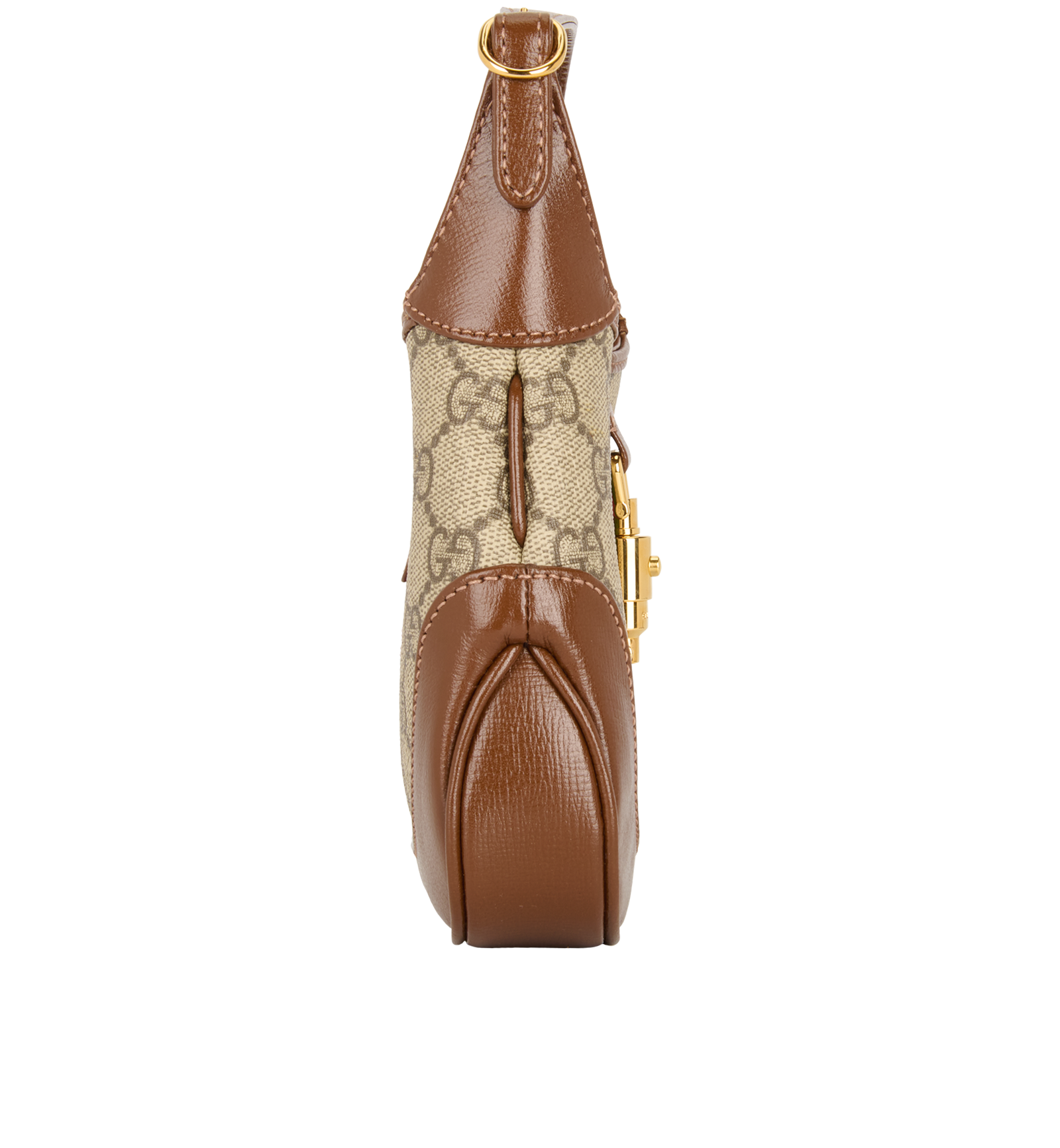 Mini Jackie, &pound;850, Handbags, Beige/Brown, Canvas, Side view